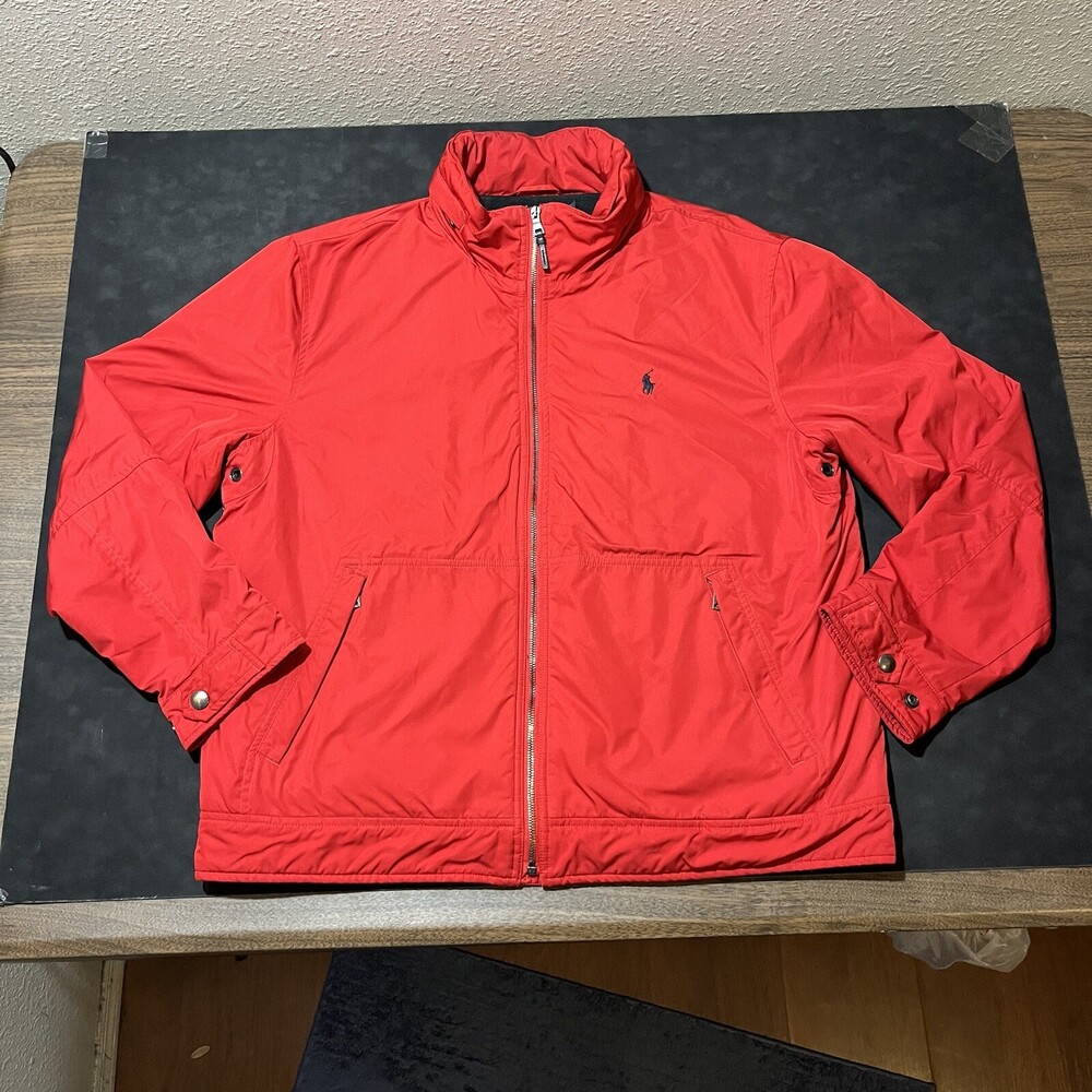 Vintage Polo Harrington Jacket Ralph Lauren Sailing Sport Windbreaker Hoodie 90s